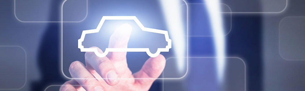 Ukazování prstem na digitální značku auta ve významu snížení nákladů v TMMCZ díky webovému EDI portálu