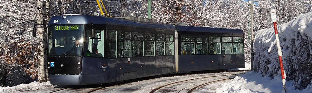 Tram in the snowy landscape - Technical solution for Pragoimex's electronic invoicing